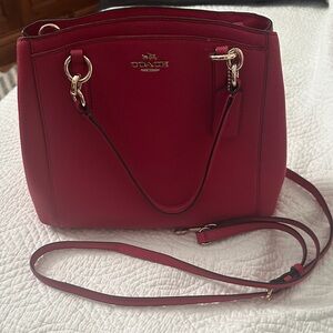 Coach Cherry Red Shoulder Bag